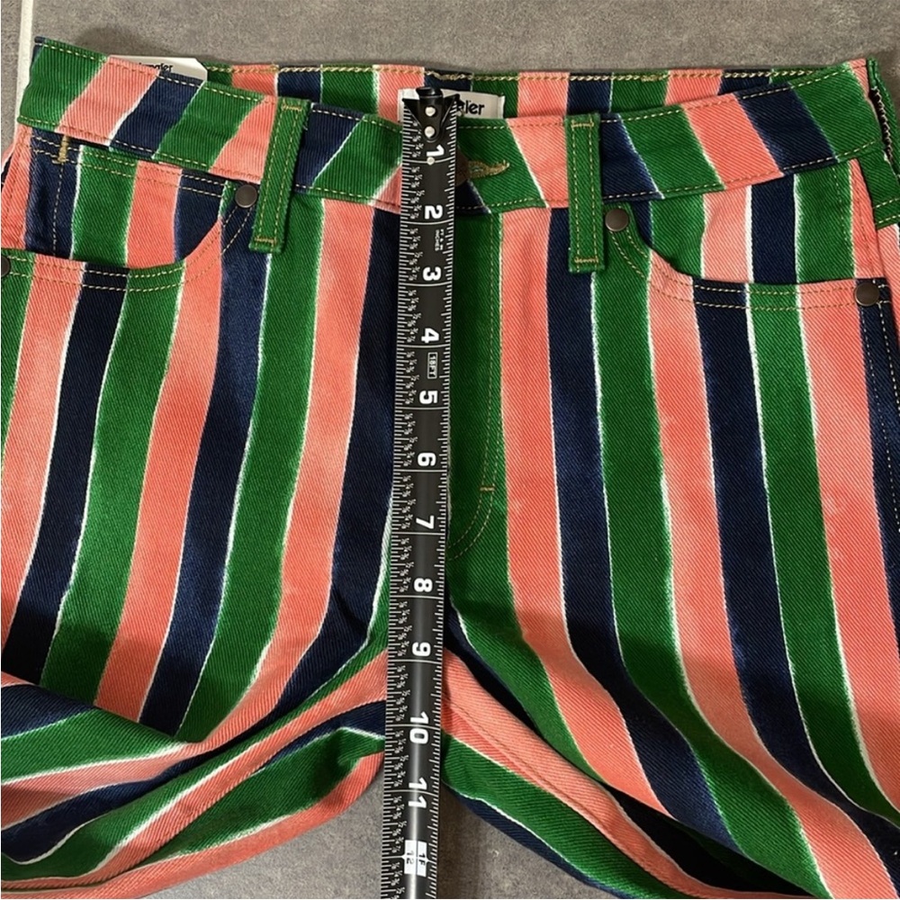 Wrangler Stripe Wanderer 622 Mid-Rise Flare Jeans Size 26X32 - Picture 7 of 13